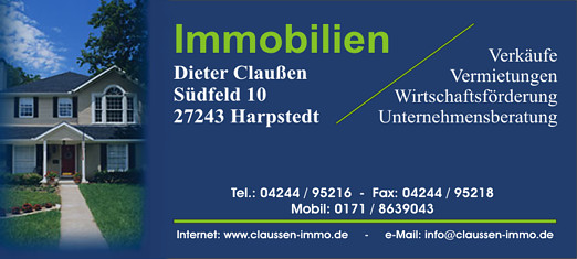 Dieter Clauen Immobilien, Sdfeld 10, 27243,Harpstedt